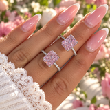 Zahra Pink ♡ Anello Argento 925