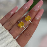 Zahra Giallo ♡ Anello Argento 925