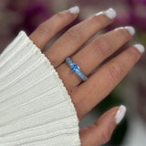 Elara Blu ♡ Anello Argento 925