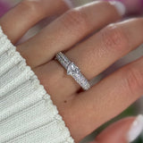 Elara White ♡ Anello Argento 925