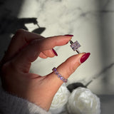 Zahra Pink ♡ Anello Argento 925