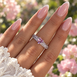 Elara Pink ♡ Anello Argento 925