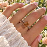 Zahra Orange ♡ Anello Argento925