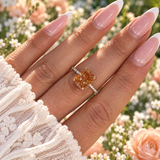 Zahra Orange ♡ Anello Argento925