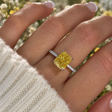 Zahra Giallo ♡ Anello Argento 925