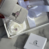 Zahra Pink ♡ Anello Argento 925