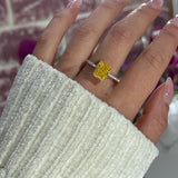 Zahra Giallo ♡ Anello Argento 925