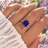 Zahra Viola ♡ Anello Argento 925