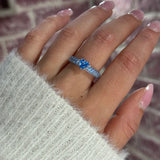 Elara Blu ♡ Anello Argento 925