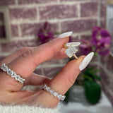 Zahra White ♡ Anello Argento 925