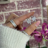 Zahra White ♡ Anello Argento 925