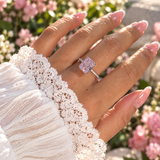 Zahra Pink ♡ Anello Argento 925