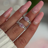 Genny Pink ♡ Anello Argento 925