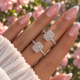 Zahra White ♡ Anello Argento 925