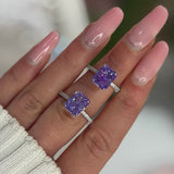 Zahra Lilla ♡ Anello Argento 925