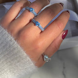 Elara Blu ♡ Anello Argento 925