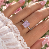 Zahra Pink ♡ Anello Argento 925