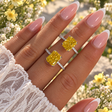 Zahra Giallo ♡ Anello Argento 925
