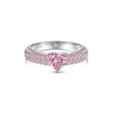 Elara Pink ♡ Anello Argento 925
