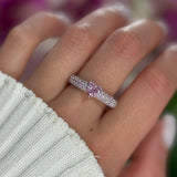 Elara Pink ♡ Anello Argento 925