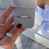 Elara Pink ♡ Anello Argento 925