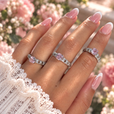 Genny Pink ♡ Anello Argento 925