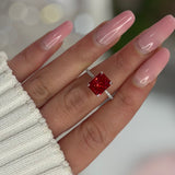 Zahra Red ♡ Anello Argento 925