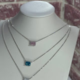 Zahra azzurro ♡ Collana Argento 925