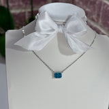 Zahra azzurro ♡ Collana Argento 925