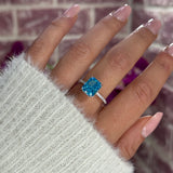 Zahra Azzurro ♡ Anello Argento 925