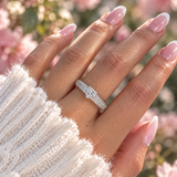 Elara White ♡ Anello Argento 925