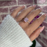 Zahra Pink ♡ Anello Argento 925