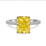 Zahra Giallo ♡ Anello Argento 925
