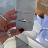 Elara Pink ♡ Anello Argento 925