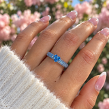 Elara Blu ♡ Anello Argento 925
