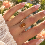 Zahra Orange ♡ Anello Argento925