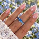 Elara Blu ♡ Anello Argento 925