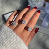 Zahra White ♡ Anello Argento 925