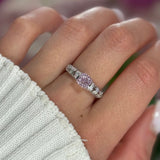 Genny Pink ♡ Anello Argento 925