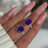 Zahra Viola ♡ Anello Argento 925