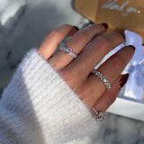 Elara Pink ♡ Anello Argento 925