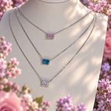 Zahra Pink ♡ Collana Argento 925