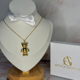 Collar de osito de peluche