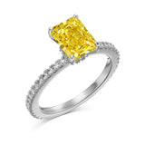 Mini Zahra Giallo ♡ Anello Argento 925