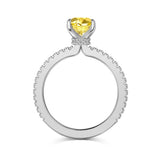 Mini Zahra Giallo ♡ Anello Argento 925