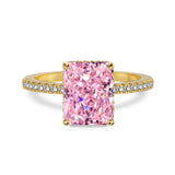 Zahra Pink ♡ Anello Argento 925