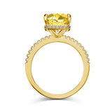Zahra Giallo ♡ Anello Argento 925