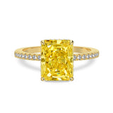 Zahra Giallo ♡ Anello Argento 925